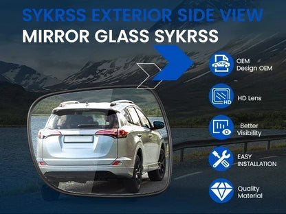Heated Right Mirror Glass for Lexus RX 330 2004–2006 and RX 350 2007–2009