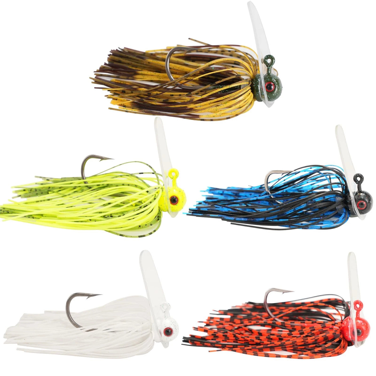 3X Scrounger Jig Heads for Fishing (3/8oz, Mixed Color)