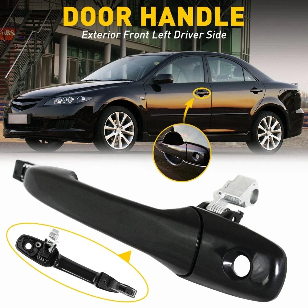 Outer Door Handle with Keyhole for Mazda 3 5 6 CX-7 CX-9 RX-8 (2004–2020)