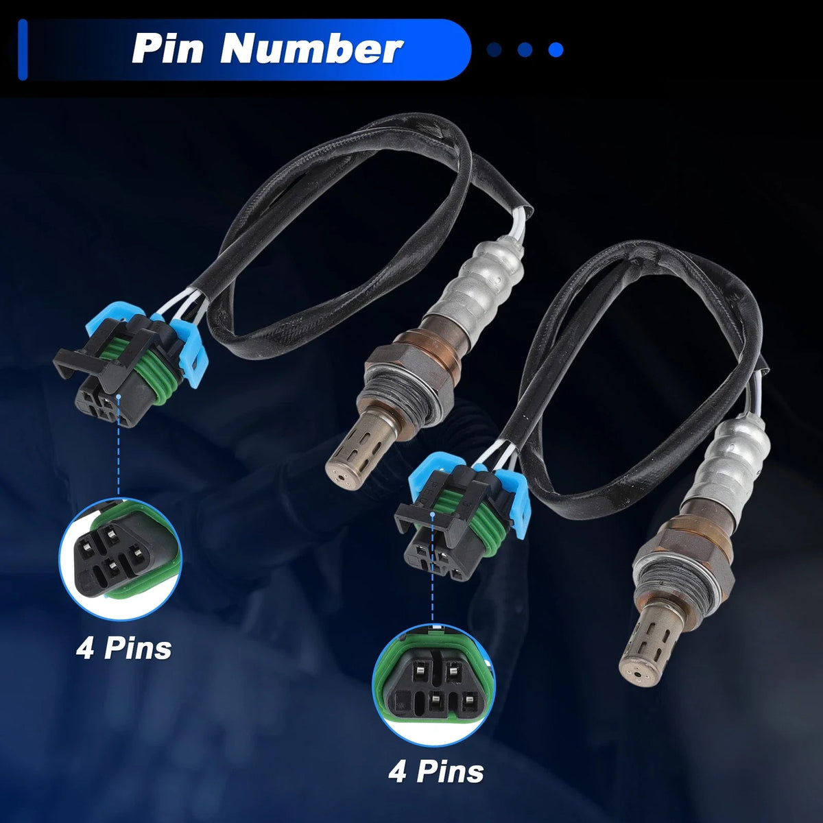 Upstream Oxygen Sensor Set of 2 for Chevrolet Silverado 1500 2500 3500