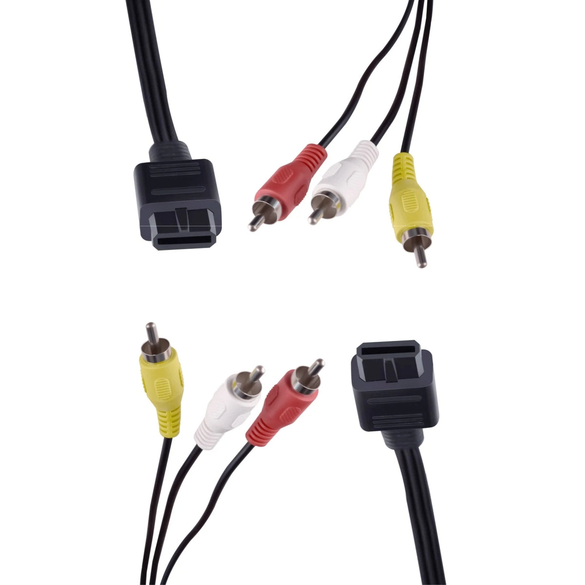 2X Video AV Composite Cable for Nintendo N64, Gamecube, SNES, Super Famicom