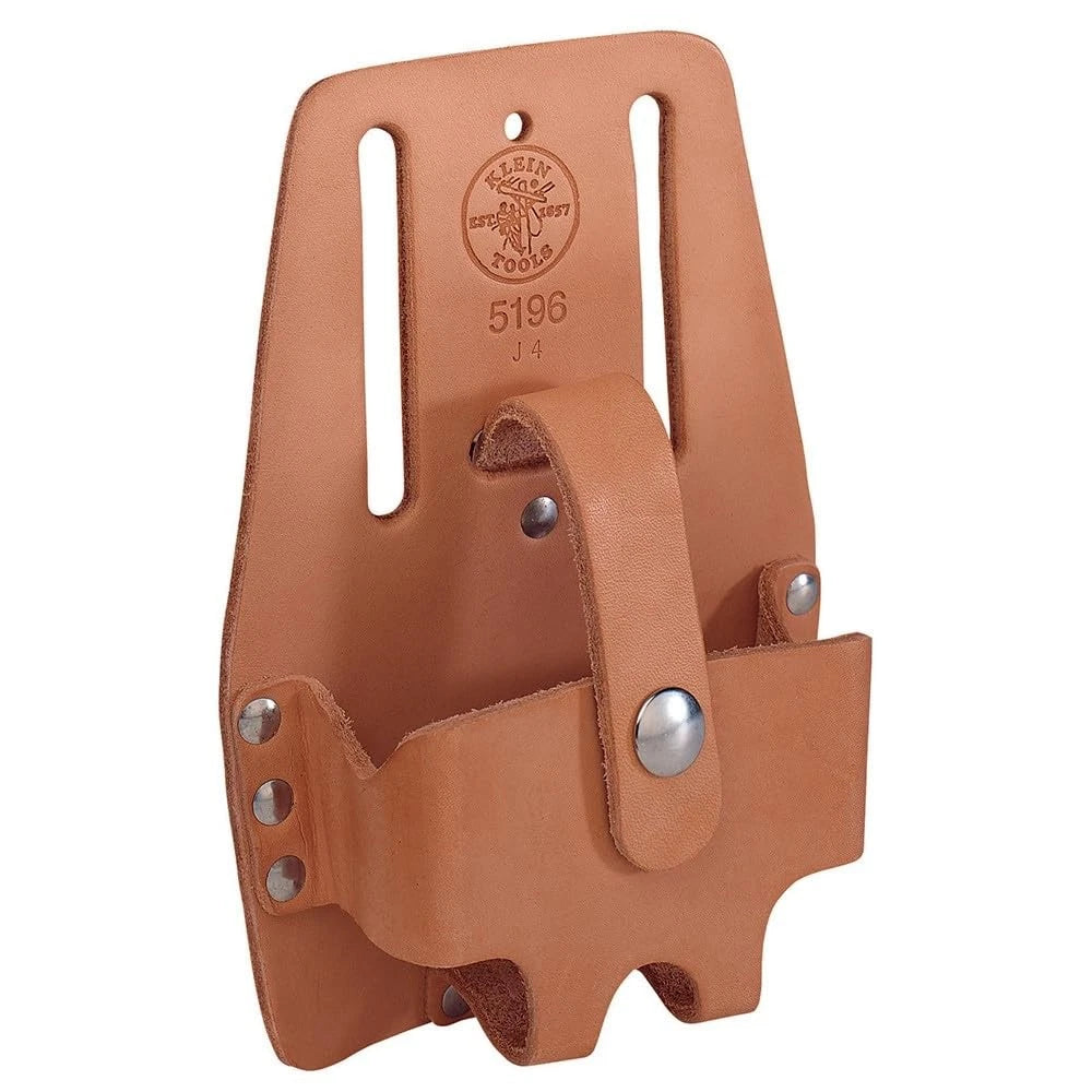 Tape Measure Holder for Klein Tools (Large, Leather, Brown)