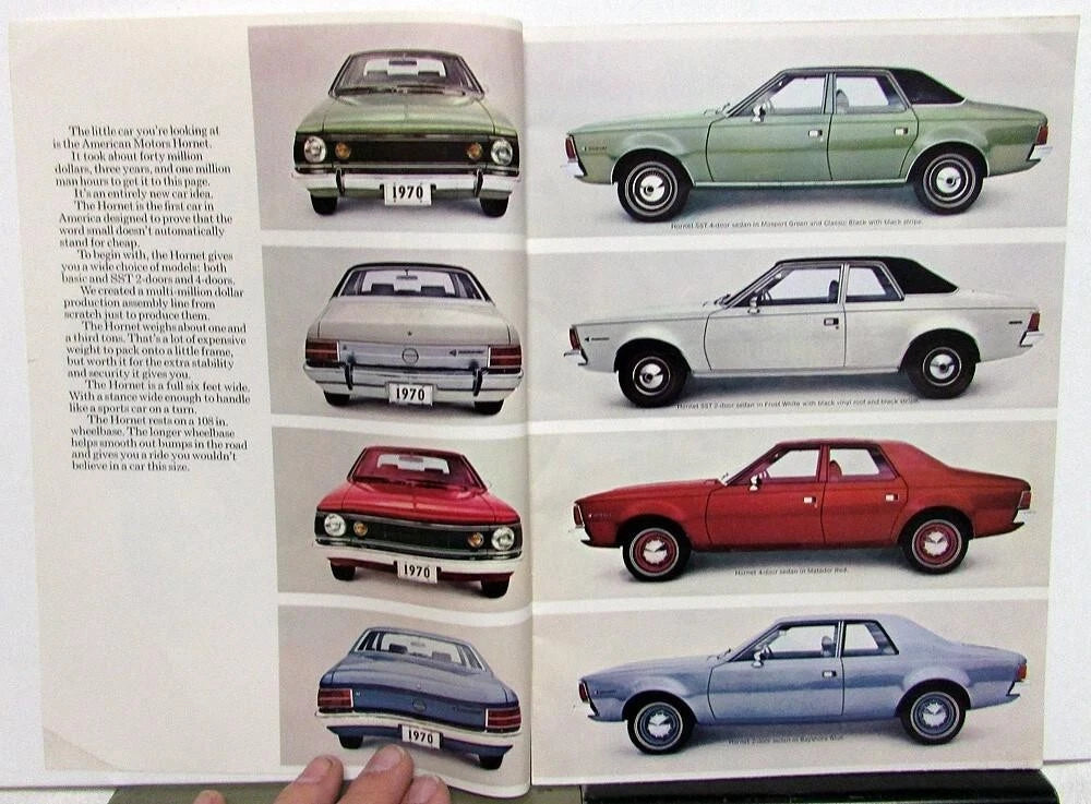Sales Brochure for AMC Hornet Rebel Ambassador Javelin AMX (1970)