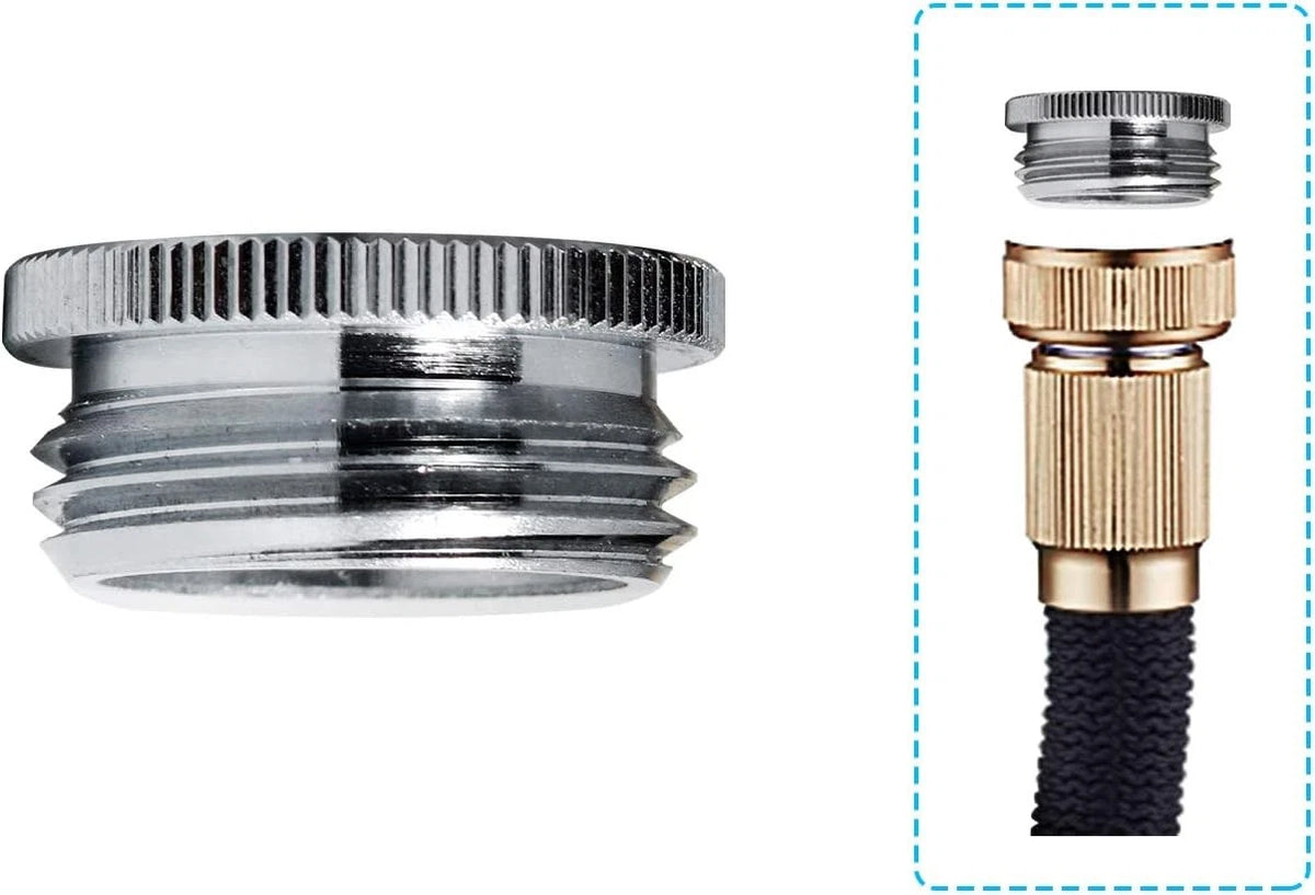 Garden Hose Adapter Female G1/2 to Male 3/4'' GHTM Chrome