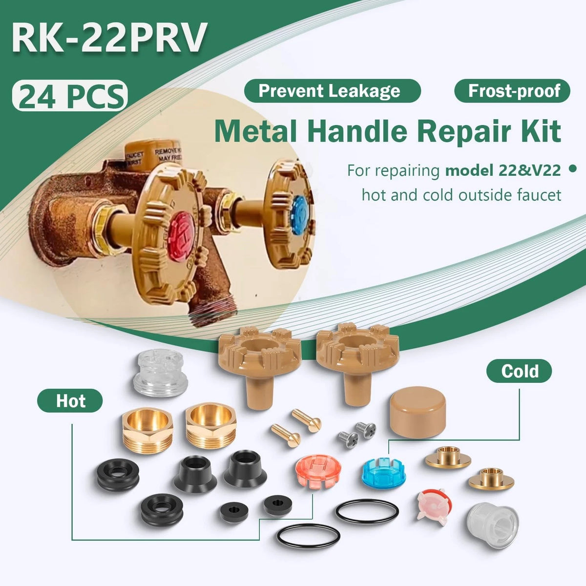 Repair Kit for Woodford Model 22 and V22 Outside Faucet