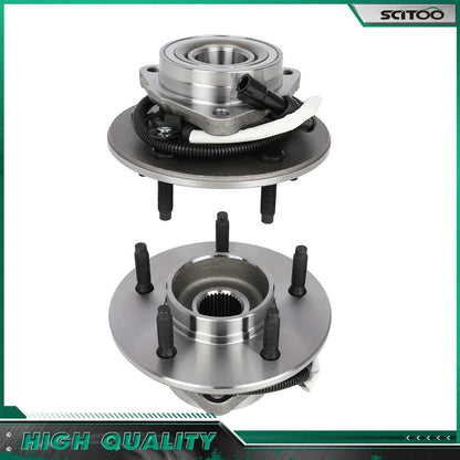 Front Pair Wheel Bearings for Ford F-150 (1997–2003) 4.2L 4.6L 4WD