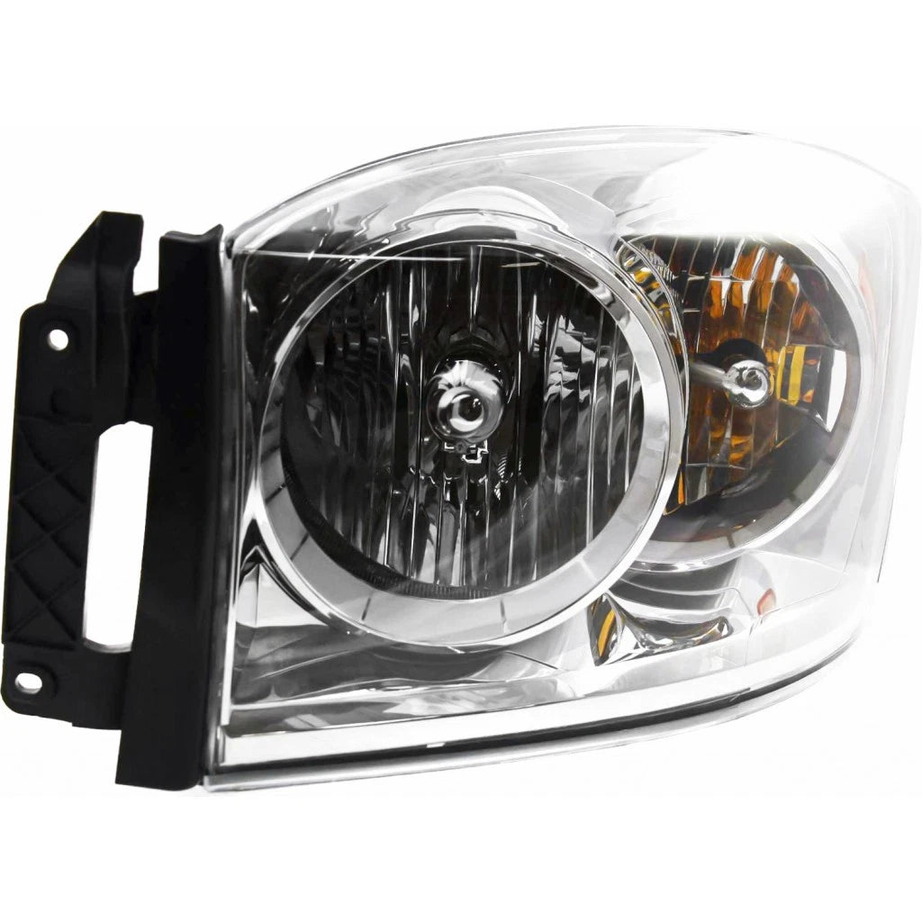 Pair of Headlights for Dodge Ram Pickup (2007–2008) PLX-M0-20-6874-00-CL360A55, CH2502180, CH2503180