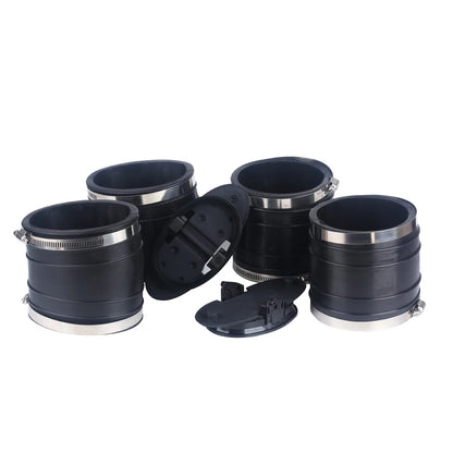 Y Pipe Exhaust Bellow Hose Kit for Mercruiser V6 V8 (807166A3, 18-2746T, 18-2748T)
