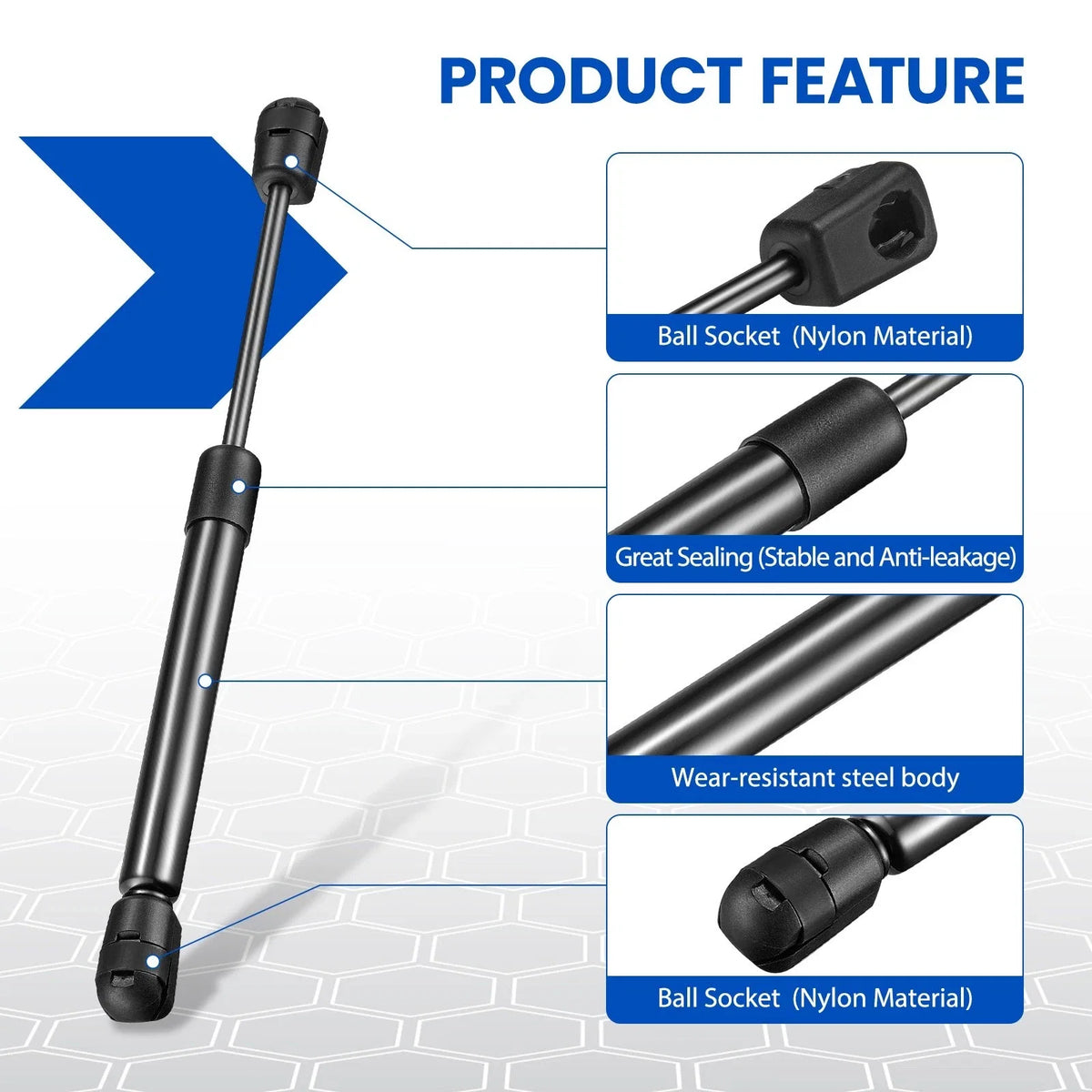 Gas Spring Strut Lift Support Set for Signature SX100P-10 (10–10LB)