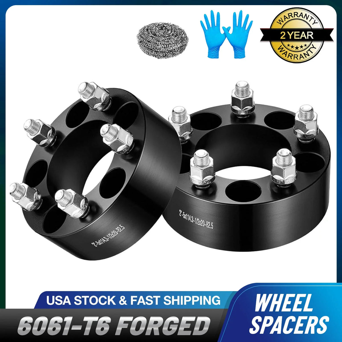 2" Wheel Spacers 5x4.5 5x114.3 for Lincoln Aviator (2003–2005)