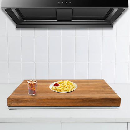 Wooden Stove Top Cover for Kitchen (Stove Protector, Pine Wood)