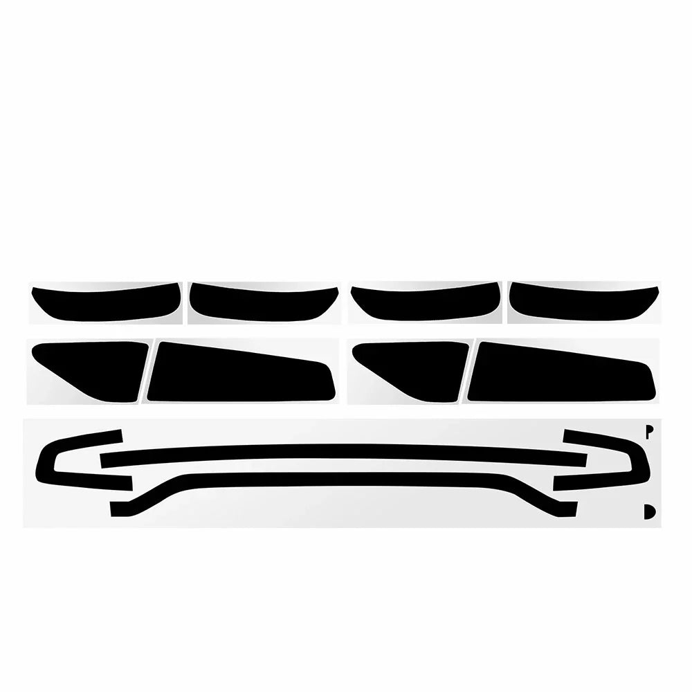 Tail Light Tint Overlays for Dodge Charger (2015–2022) - Smoke Black