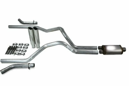 2.5" Dual Exhaust Kit for Chevy GMC 1500 (2019–2025) - Stainless, Clamp-on Tip