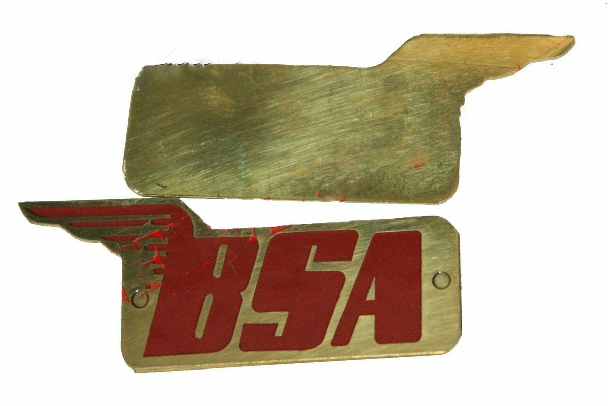 Pair Red Petrol Fuel Tank Logo Badge for BSA M20 Motorcycle