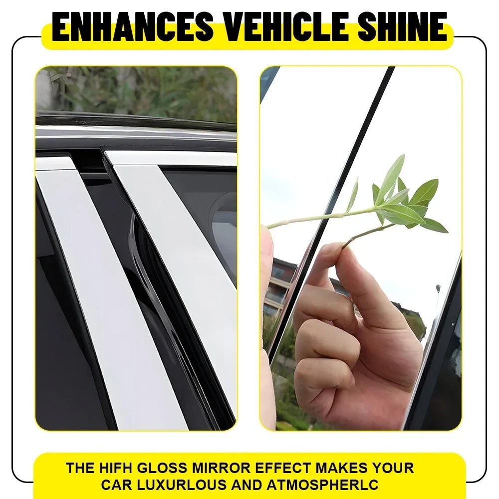 Set of 4 Chrome Pillar Post Door Window Covers for Chevy Colorado GMC Canyon (2015–2022)