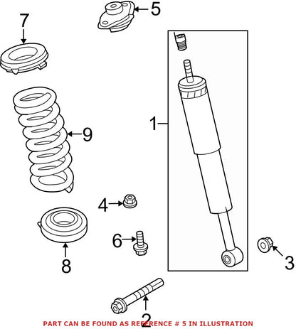 Rear Shock Strut Mount for Chrysler 300, Challenger, Charger (2011–2023)