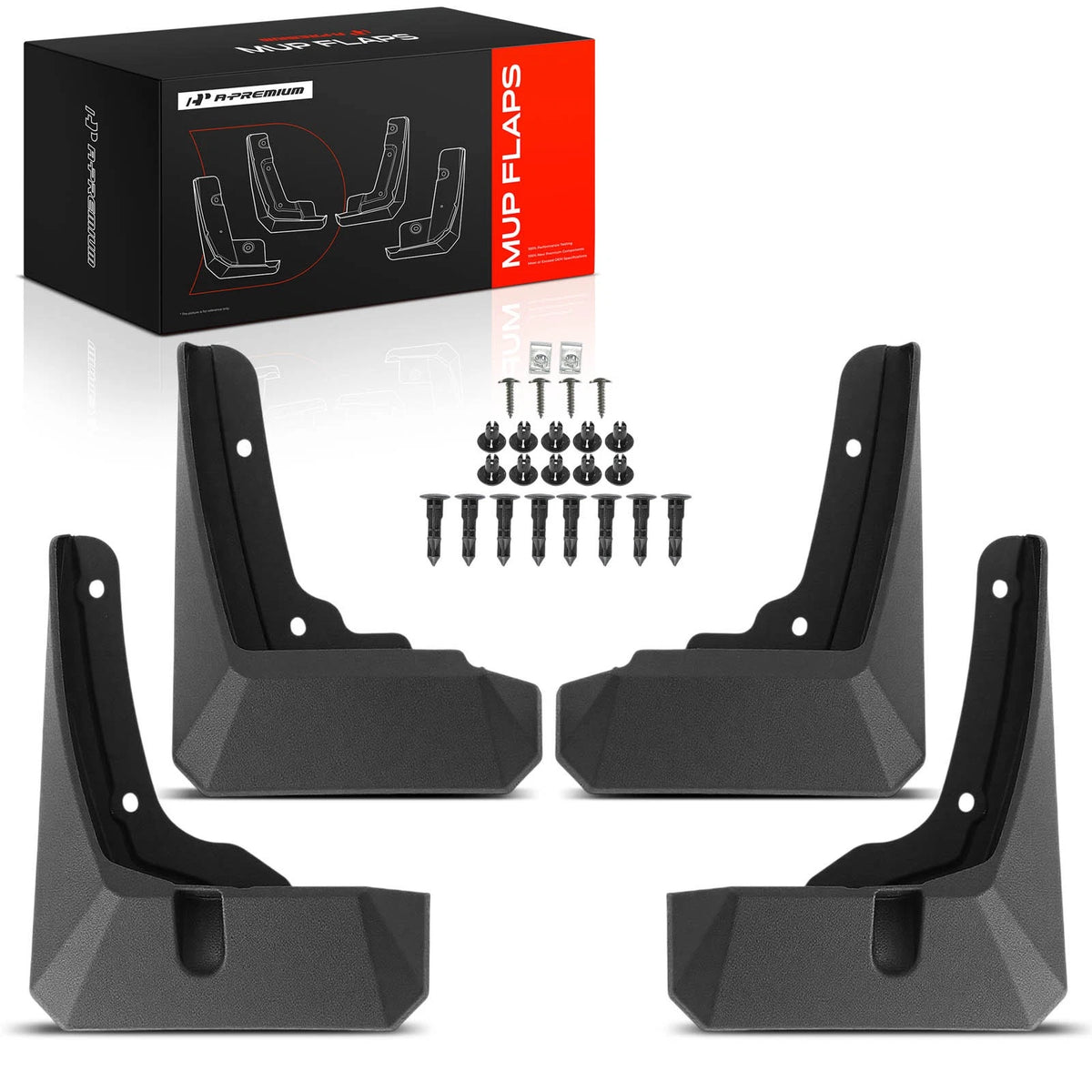 Set of 4 Mud Flaps for Kia EV9 (2024) - DOF46ACA00, DOF46-ACA00, DOF46ACF00