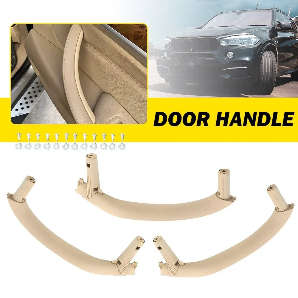 3Pcs Inner Door Pull Handle Panel Cover for BMW X5 F15 X6 F16 (2014–2019)