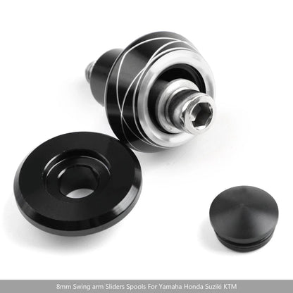 Pair 8mm CNC Swingarm Spools for Suzuki Honda (Fits )