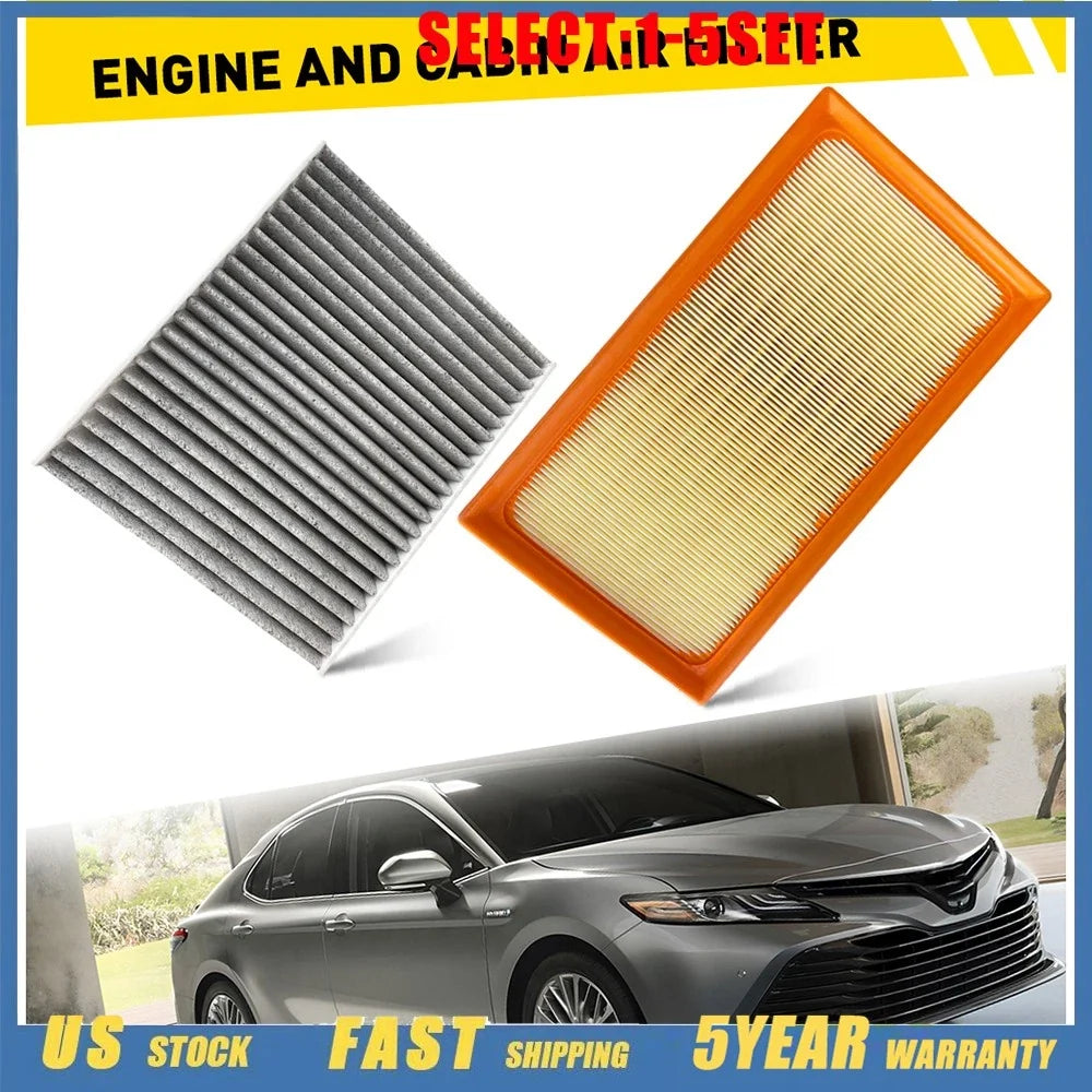 Set of 2 Engine & Cabin Air Filters for Lexus ES250 ES300H (2019–2024)