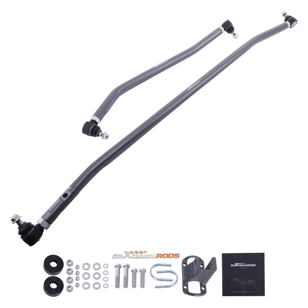 Front Steering Drag Link and Tie Rod Kit for Dodge Ram 2500 3500 (1994–1999) - 1V6DNA, Adjustable Track Bar, Panhard Rod, Stabilizer Clamp