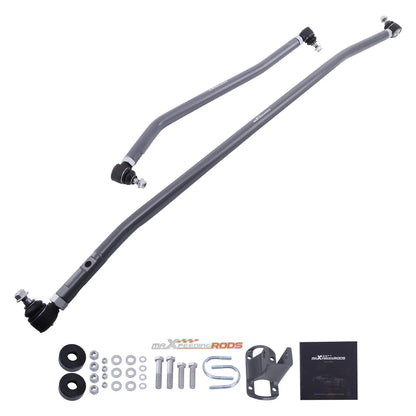 Front Steering Drag Link and Tie Rod Kit for Dodge Ram 2500 3500 (1994–1999) - 1V6DNA, Adjustable Track Bar, Panhard Rod, Stabilizer Clamp