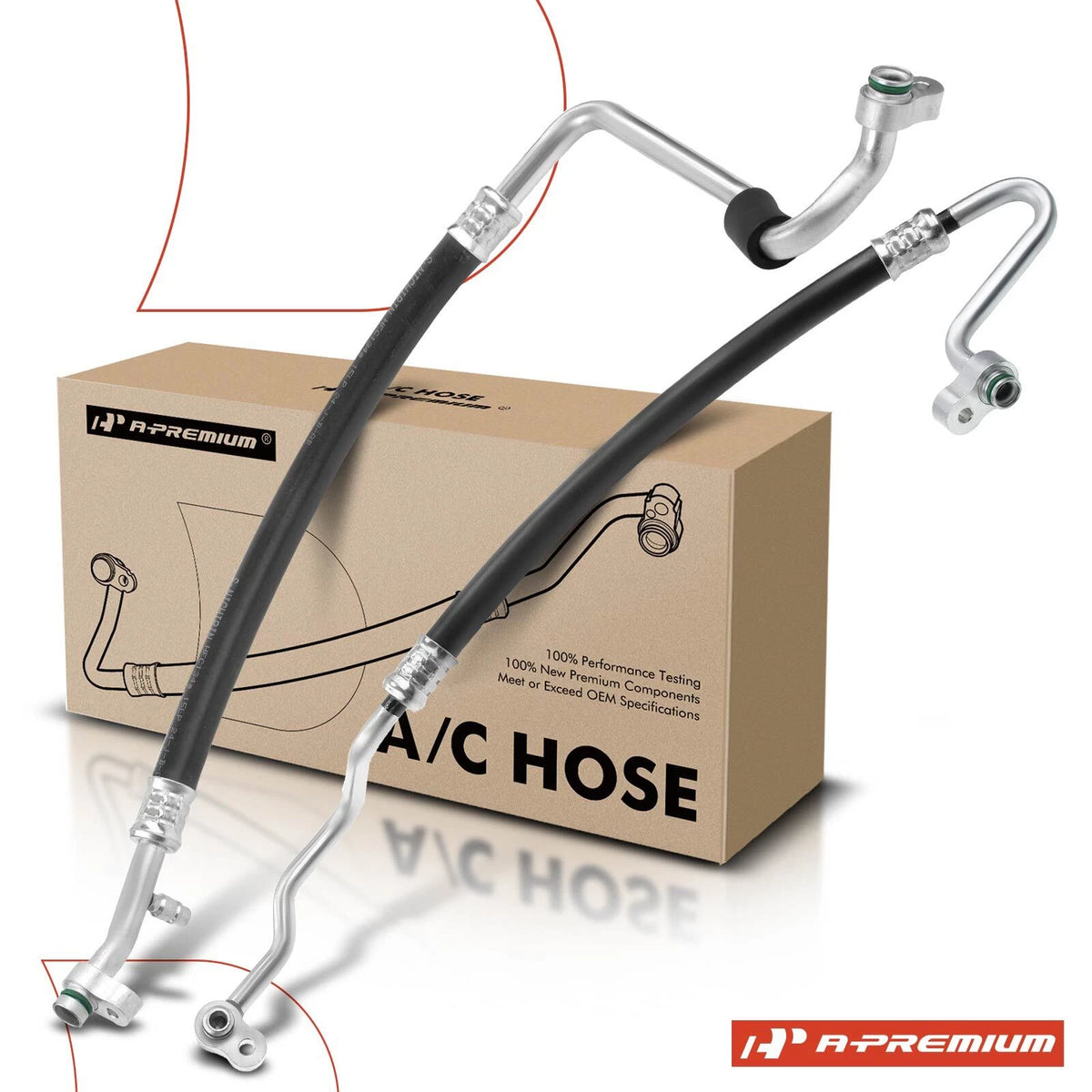 2X A/C Suction & Discharge Line Hose for Honda Odyssey (2011–2017) HA112478C, HA112477C
