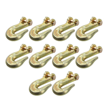 Set of 10 Chain Hooks 1/2" G70, 11,300 lbs Working Load