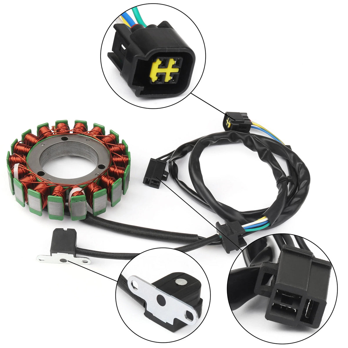 Magneto Generator Stator Coil for Suzuki LT-F500F QuadRunner 500 (1998–2002) M550-A078