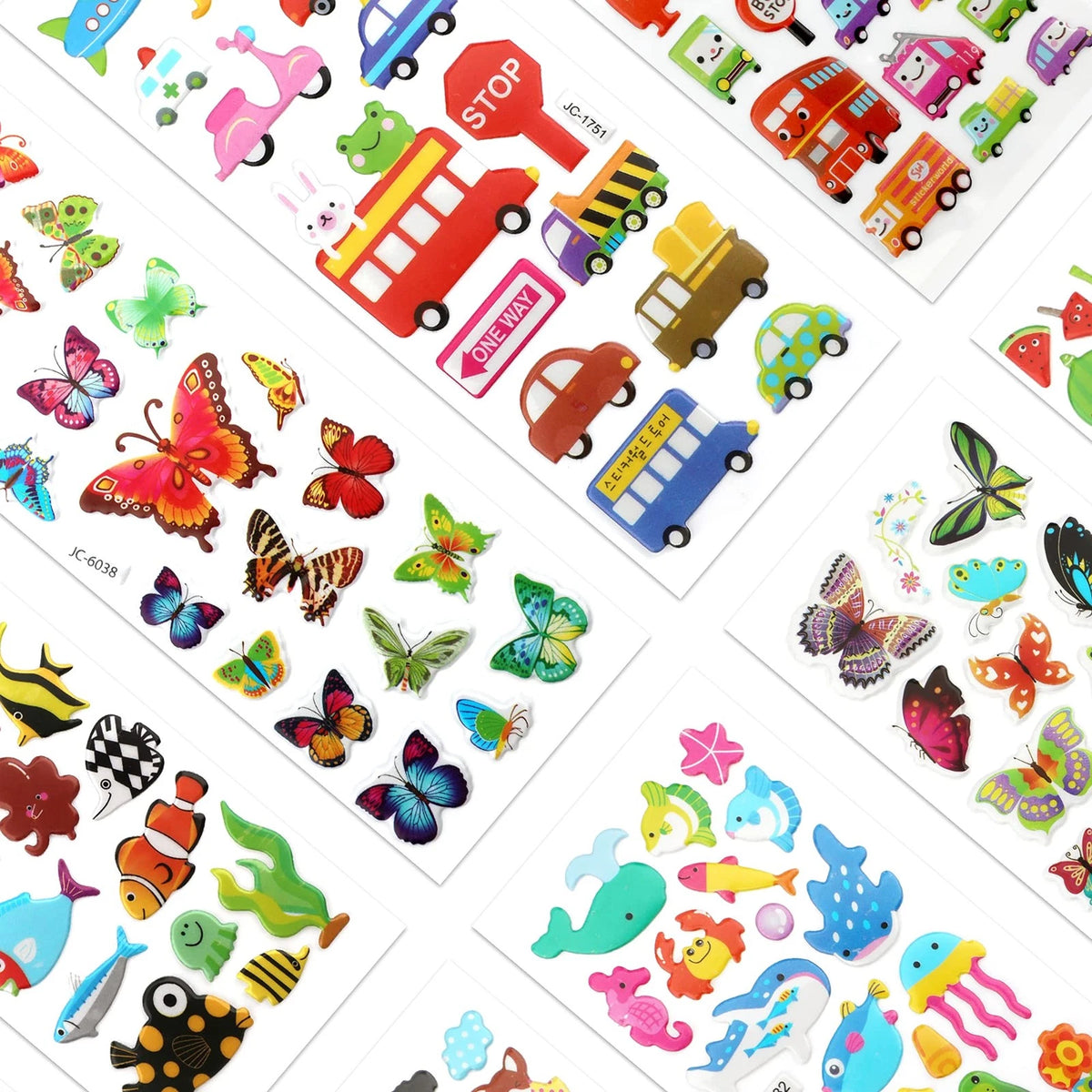3D Stickers for Kids & Toddlers (500+ Puffy Medium, Color2)