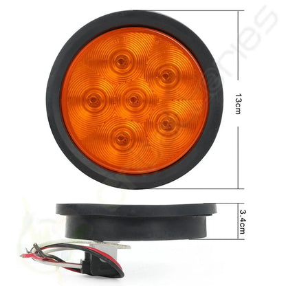 8x 5.2" LED Amber Lights for Apron