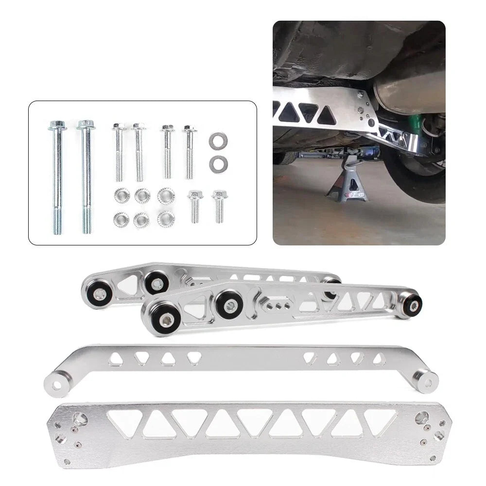 Rear Lower Control Arms Subframe Brace Tie Bar Kit for Honda Civic (1996–2000)
