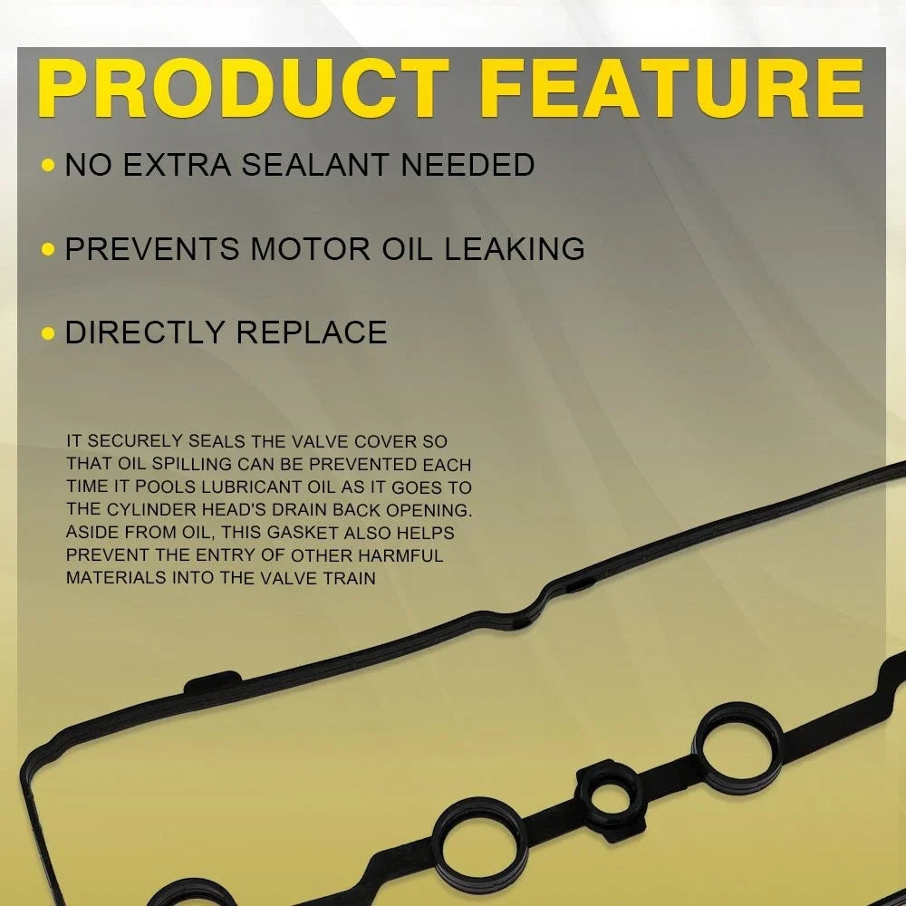 Valve Cover Gasket Set X3 for Nissan NV200 (2013–2019), Sentra, Rogue (2017–2019)