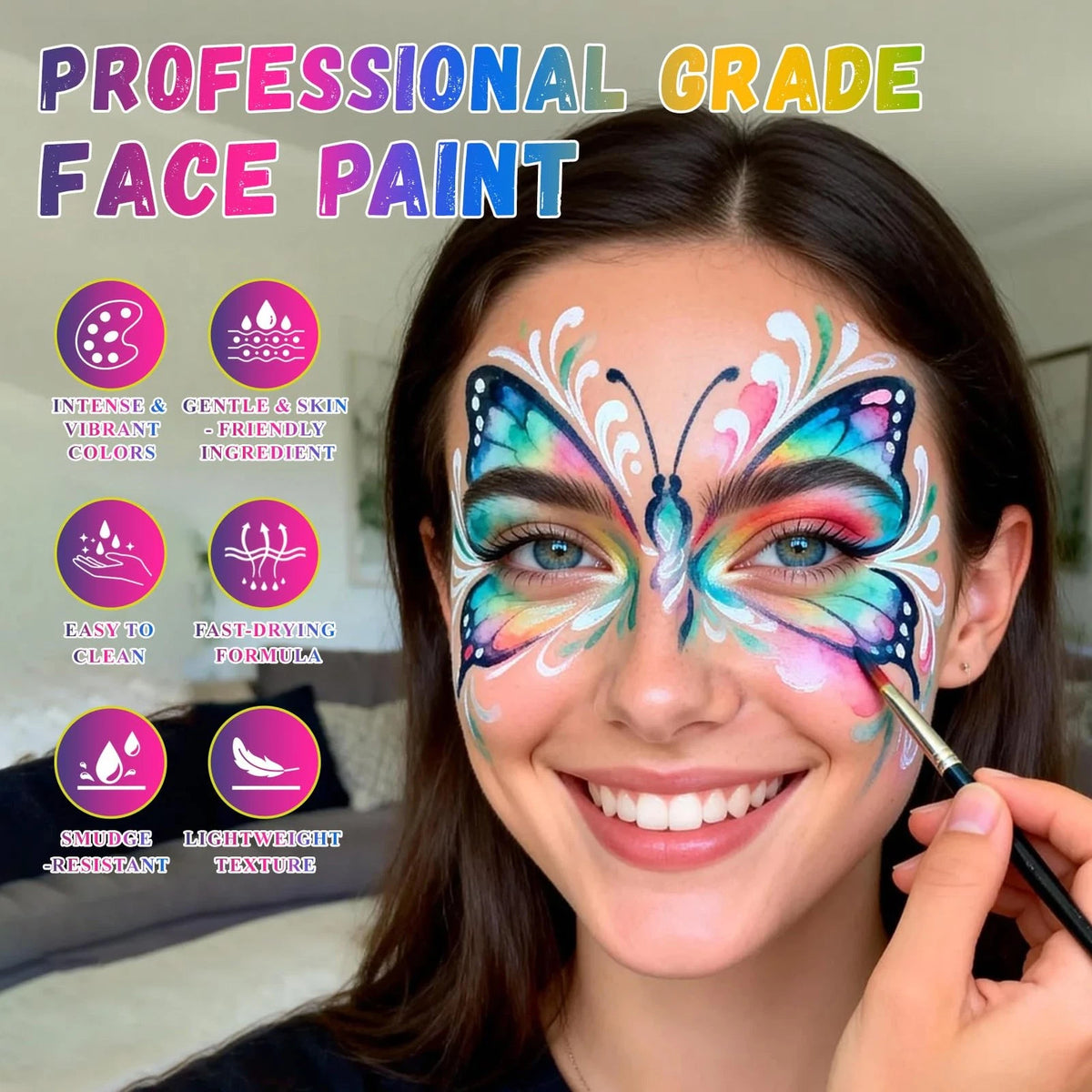 18 Color Face Painting Kit Non-toxic Washable Body Paint