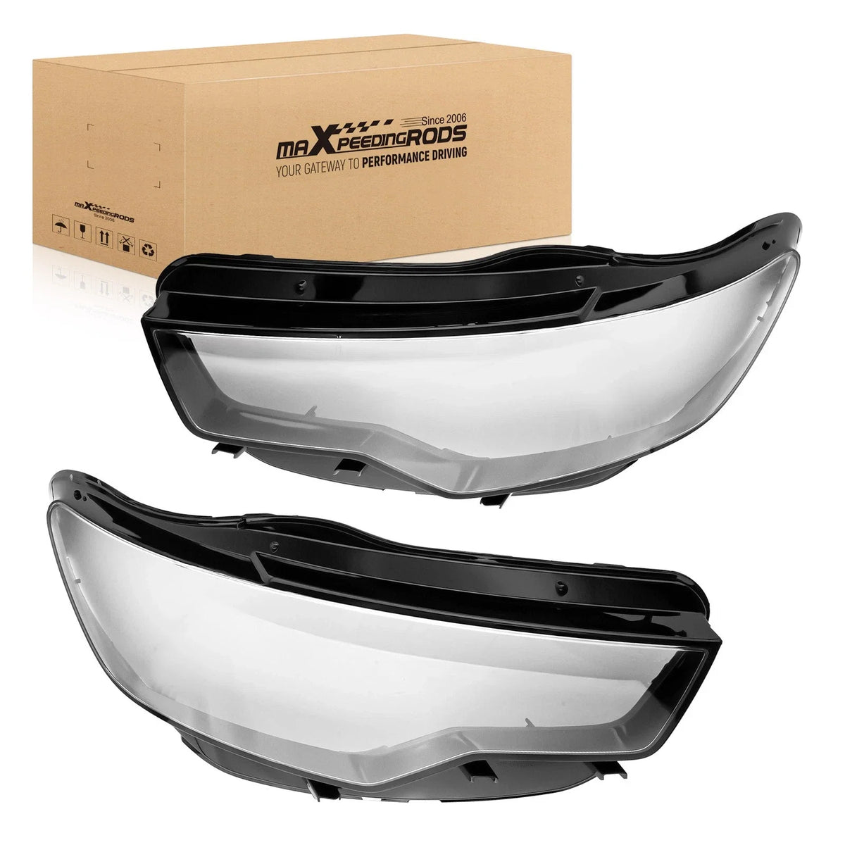 2X Headlight Lens Cover for Audi A6 C7 (2011–2015) 4G0941043E