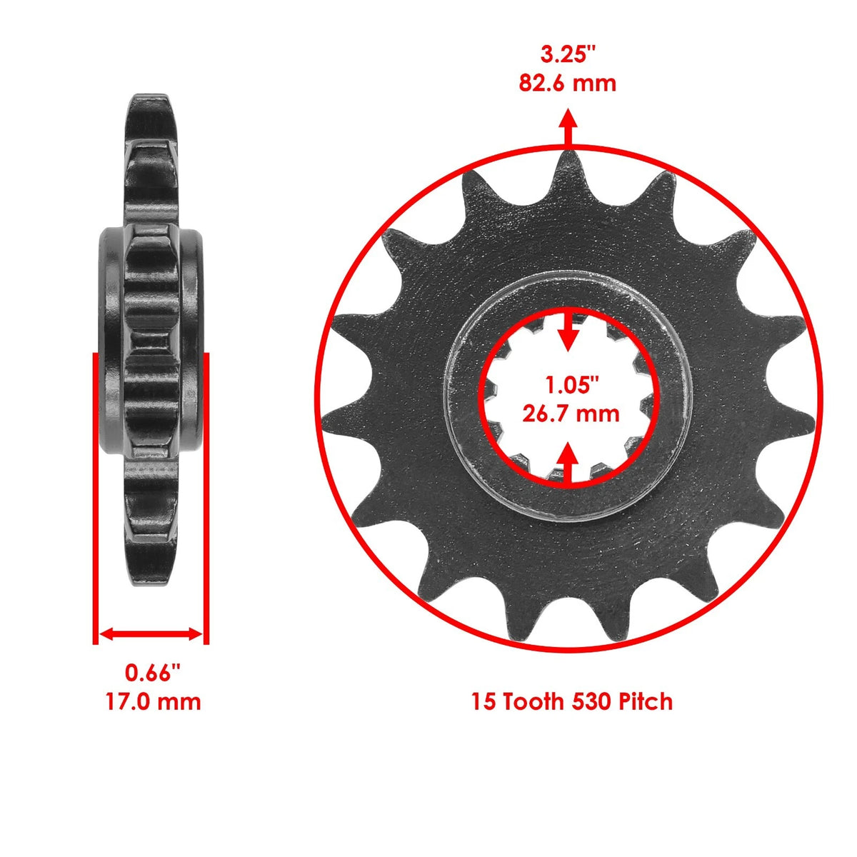 Drive Chain & Sprockets Kit for Honda CBR600F Hurricane (1987–1990) EG1690CH185XO