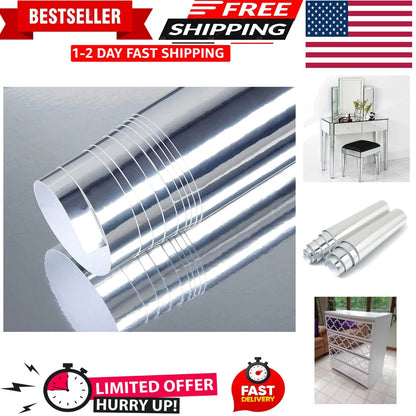 12" x 78" Chrome Vinyl Wrap Sticker Film Sheet for Automotive (701160216132)