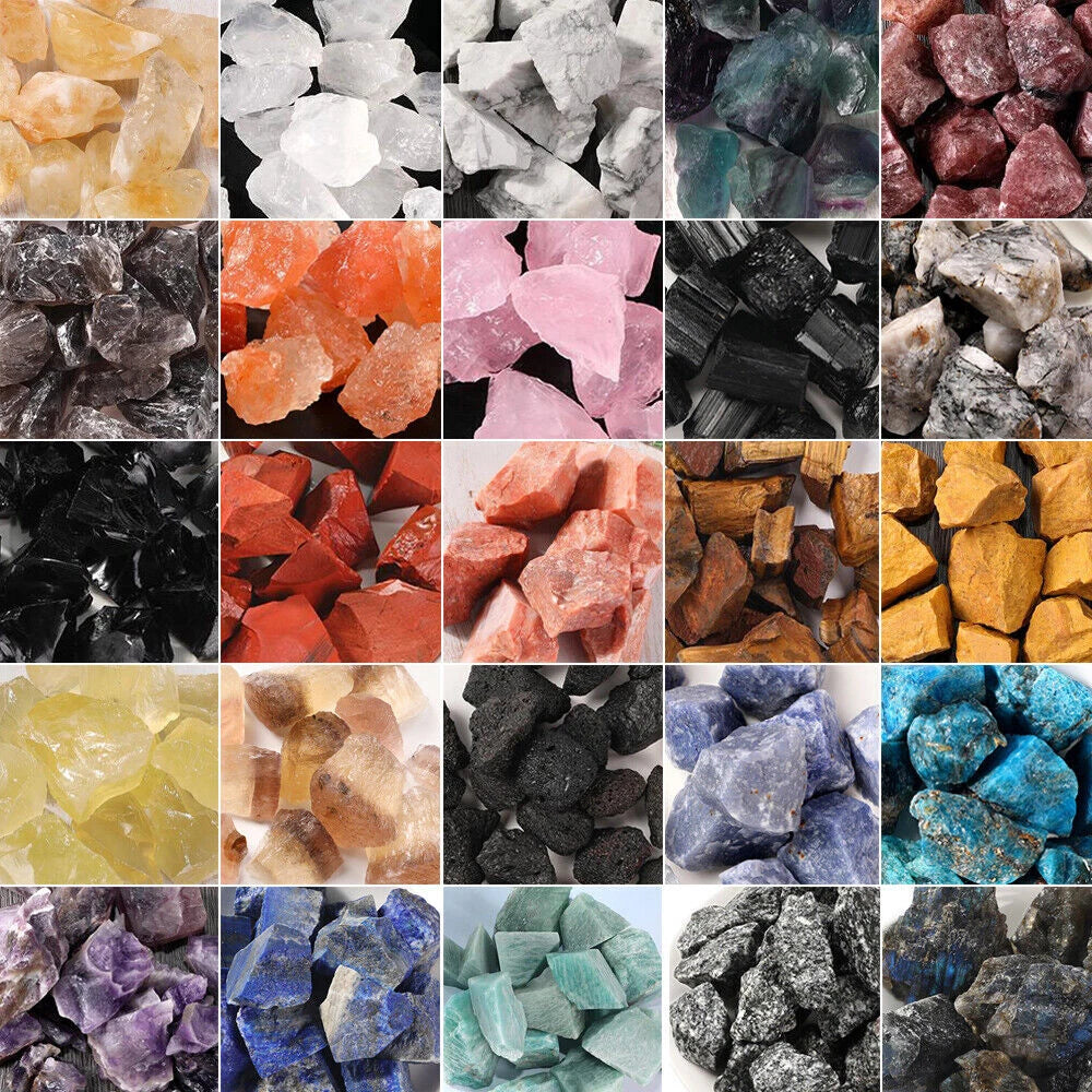 Natural Rough Stones for Healing Crystals Decorations (100g)