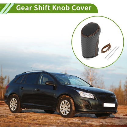 Gear Shift Knob Cover for Chevrolet Malibu (Black Carbon Fiber, 2016–2023)