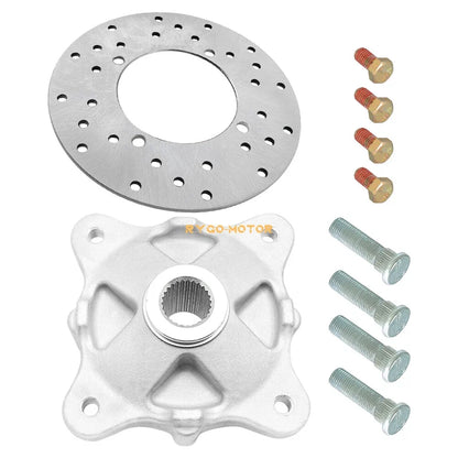 Rear Wheel Hub & Brake Rotor & Studs for Polaris Ranger 400-900 (2006-2021)