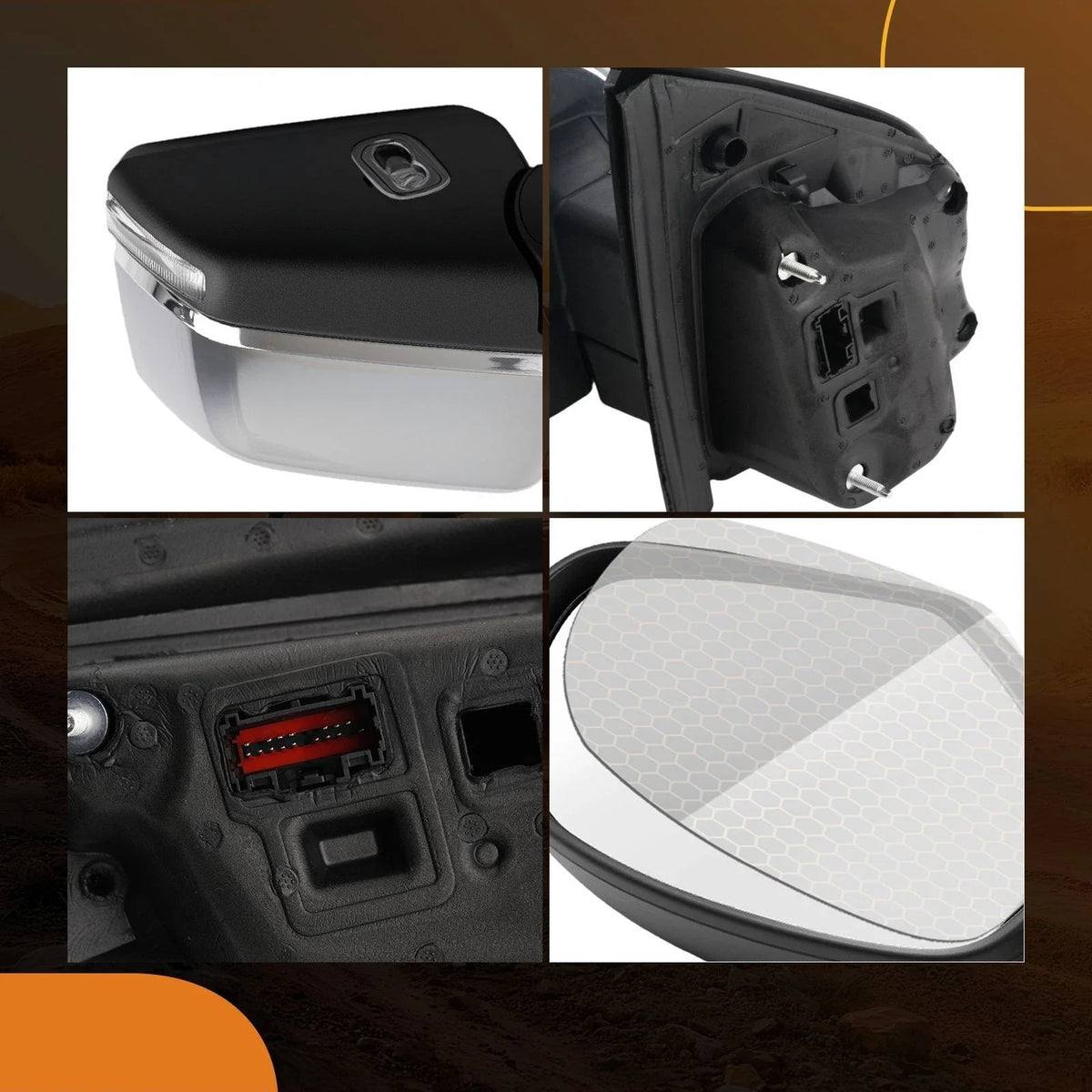 Heated Power Side Mirror for Ford F-150 (2015–2018) RH Signal