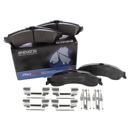 Set of 4 Akebono ProACT Rear Disc Brake Pads for GMC Yukon, Chevy Tahoe, Avalanche 1500 (2000–2014)