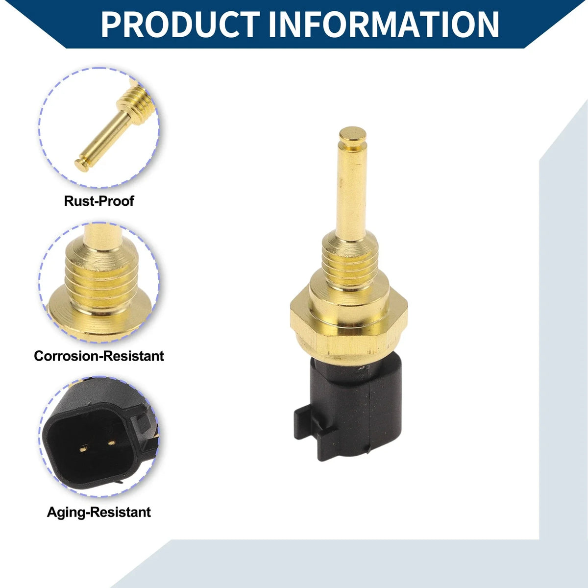 Engine Coolant Temperature Sensor for Ford (2015–2020) No. 9L8A6G004BA