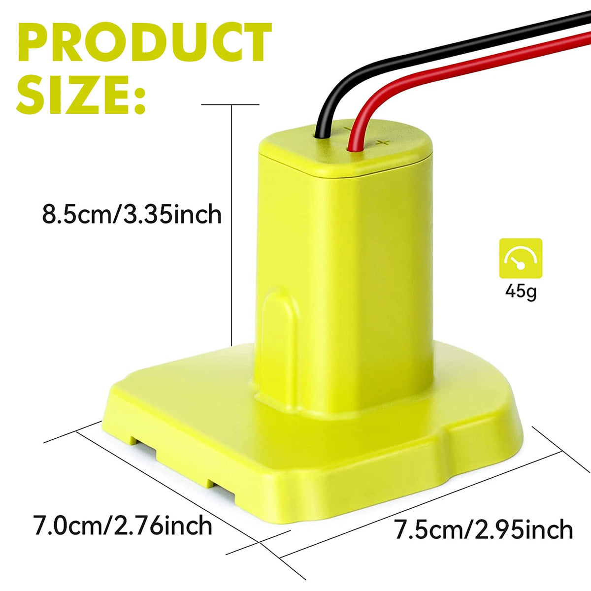 Battery Adapter Power Wheel Connector for Ryobi One+ 18V