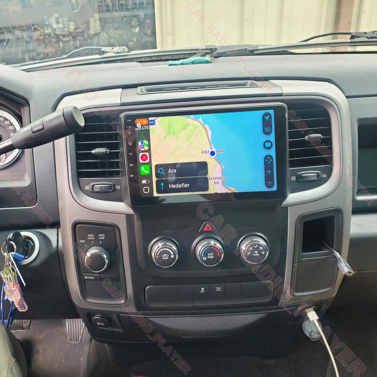 64GB Carplay Radio GPS Android Auto Head Unit for Ram 1500 2500 3500 (2013–2019)