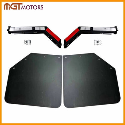 Set of 2 Semi-Truck Mud Flap Hangers & Flaps 24"x30" (902-001, 902-059)