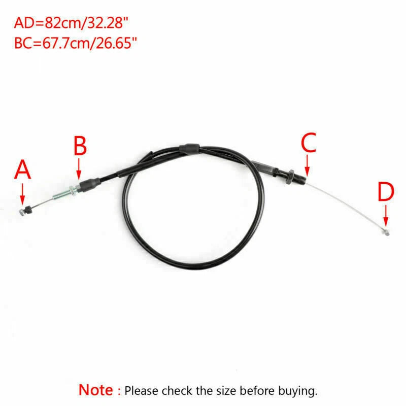 Throttle Cable for Ducati 696 796 1100 (BLL-246-Black)