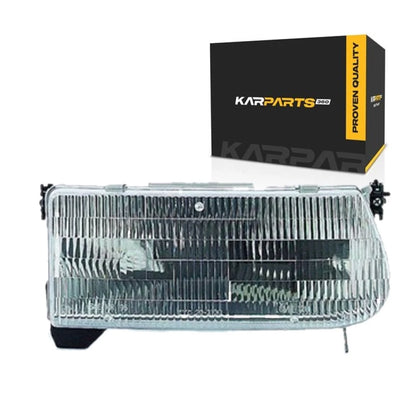 Headlight Passenger Side for Mercury Mountaineer (1997) LLX-FO2503122V-CL360A71, FO2503122, Chrome