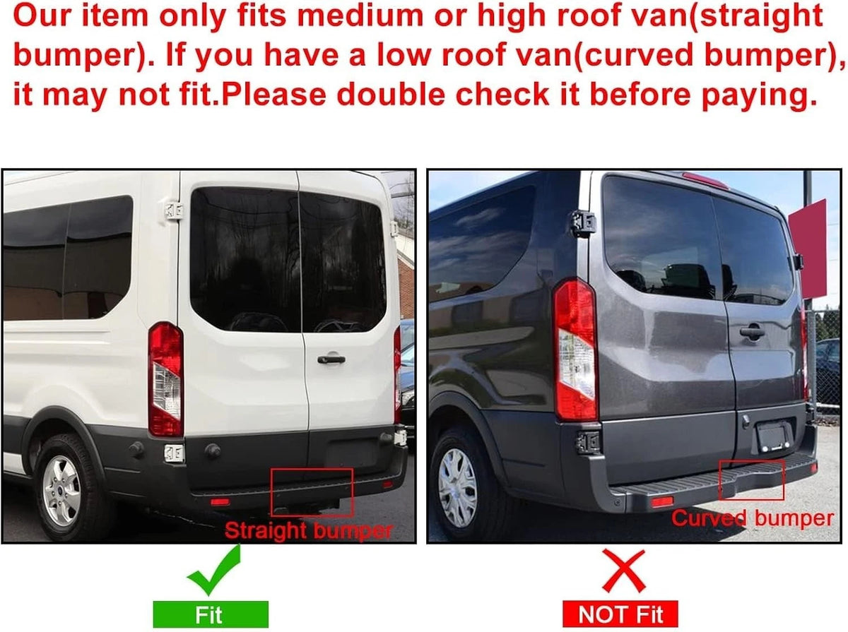 Rear Bumper Cover Step Plate for Ford Transit 150 250 (2015–2022)