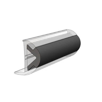 Flexible Rub Rail Insert for TACO (70 Ft, 1" x 1/2", Frosty White)